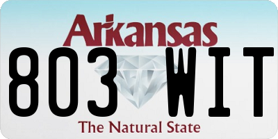 AR license plate 803WIT
