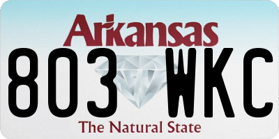 AR license plate 803WKC
