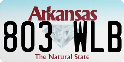 AR license plate 803WLB