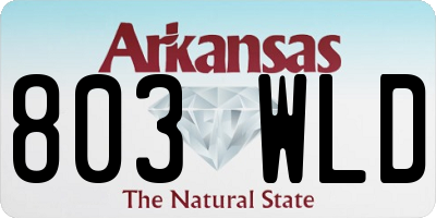 AR license plate 803WLD