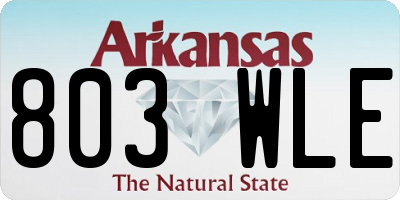AR license plate 803WLE