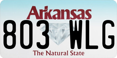 AR license plate 803WLG