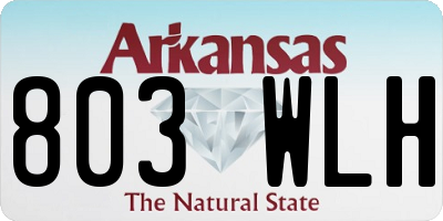 AR license plate 803WLH