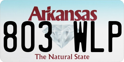 AR license plate 803WLP