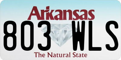 AR license plate 803WLS