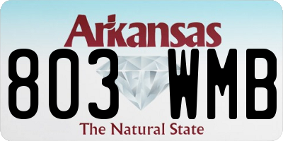 AR license plate 803WMB