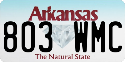 AR license plate 803WMC