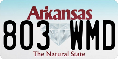 AR license plate 803WMD