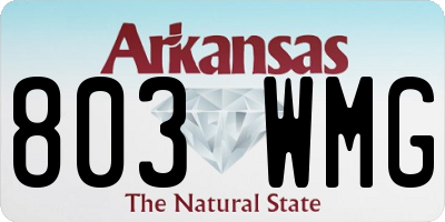 AR license plate 803WMG
