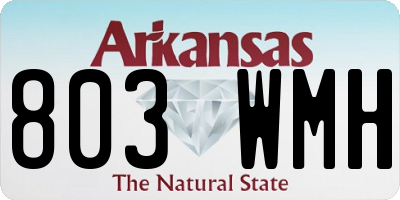AR license plate 803WMH