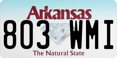 AR license plate 803WMI