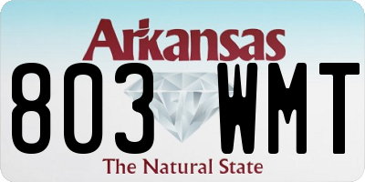 AR license plate 803WMT