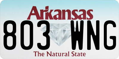 AR license plate 803WNG