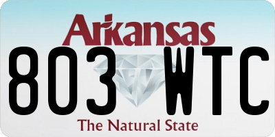 AR license plate 803WTC