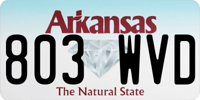 AR license plate 803WVD