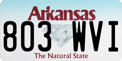 AR license plate 803WVI