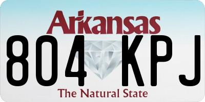 AR license plate 804KPJ