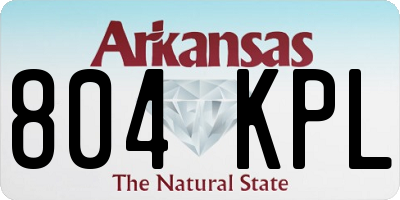 AR license plate 804KPL