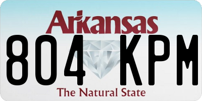 AR license plate 804KPM