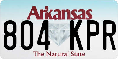 AR license plate 804KPR
