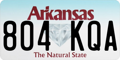 AR license plate 804KQA