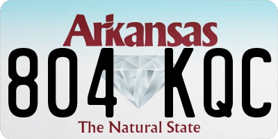 AR license plate 804KQC