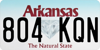 AR license plate 804KQN