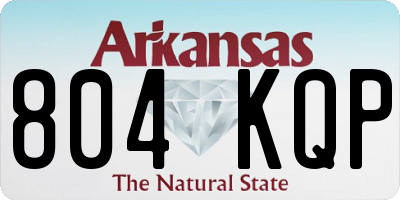 AR license plate 804KQP