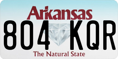 AR license plate 804KQR