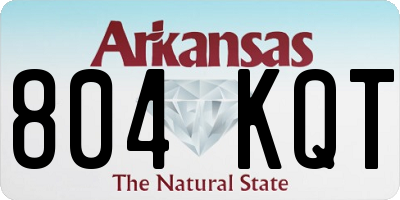 AR license plate 804KQT