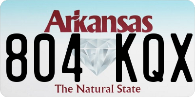 AR license plate 804KQX