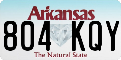 AR license plate 804KQY