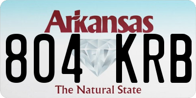 AR license plate 804KRB