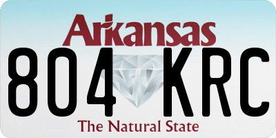 AR license plate 804KRC
