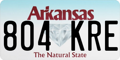 AR license plate 804KRE
