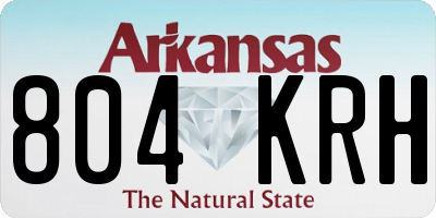 AR license plate 804KRH