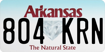 AR license plate 804KRN