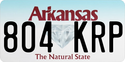 AR license plate 804KRP