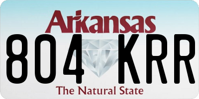 AR license plate 804KRR