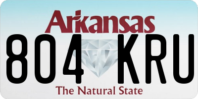 AR license plate 804KRU