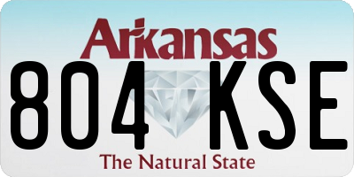AR license plate 804KSE