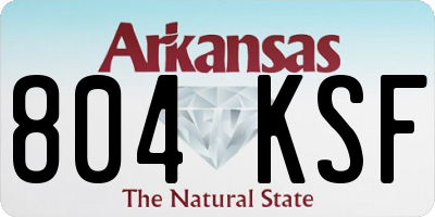 AR license plate 804KSF
