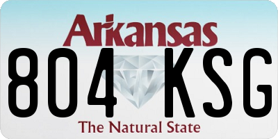 AR license plate 804KSG