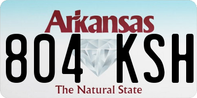 AR license plate 804KSH