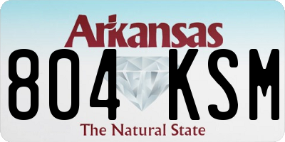 AR license plate 804KSM