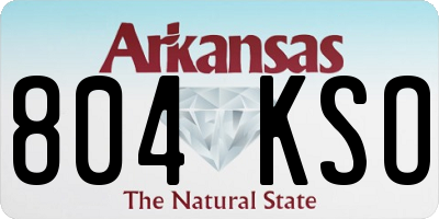 AR license plate 804KSO