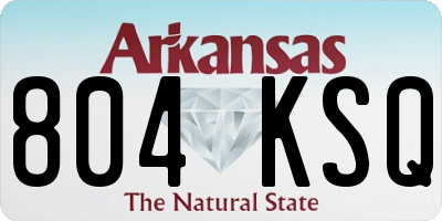AR license plate 804KSQ