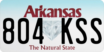 AR license plate 804KSS