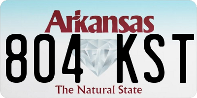 AR license plate 804KST