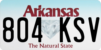 AR license plate 804KSV